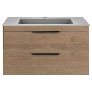 Тумба подвесная Vincea Chiara 2D 80 Дуб натуральный