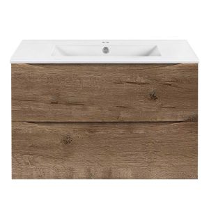 Тумба подвесная Vincea Mia Slim 80 Дуб винтажный